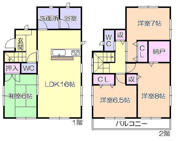 Floor plan. 23.8 million yen, 4LDK + S (storeroom), Land area 190.9 sq m , Building area 100.44 sq m