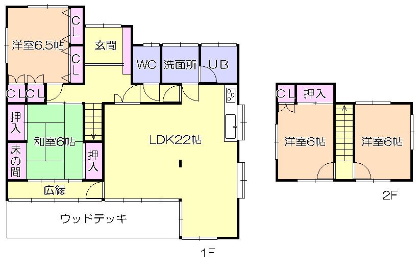 Floor plan. 24,800,000 yen, 4LDK, Land area 335.7 sq m , Building area 119.05 sq m