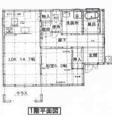 Floor plan. 16 million yen, 4LDK, Land area 297.29 sq m , Building area 122 sq m