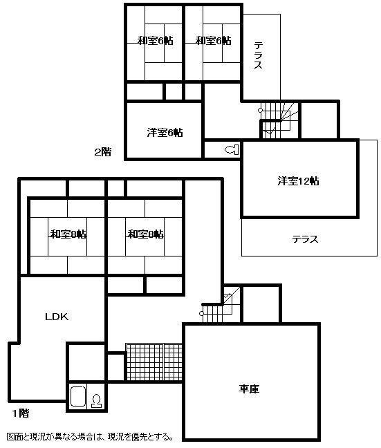 Floor plan. 22 million yen, 6LDK, Land area 335.44 sq m , Building area 239.19 sq m