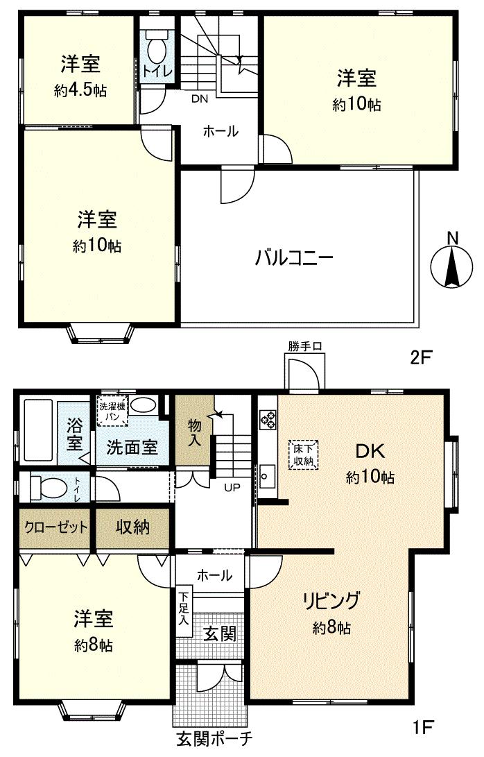 Floor plan. 22,800,000 yen, 4LDK, Land area 232.75 sq m , Building area 129.69 sq m