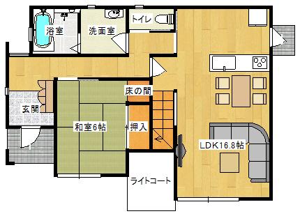Floor plan. 25,820,000 yen, 4LDK, Land area 223.82 sq m , Building area 111.79 sq m 1 floor