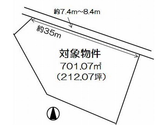 Compartment figure. Land price 6.3 million yen, Land area 701.07 sq m