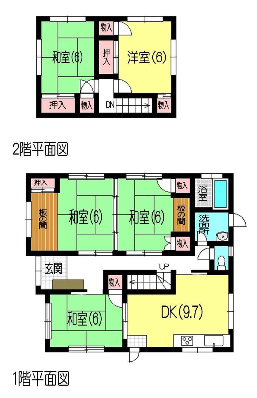 Floor plan. 8 million yen, 5DK, Land area 242.5 sq m , Building area 114.77 sq m