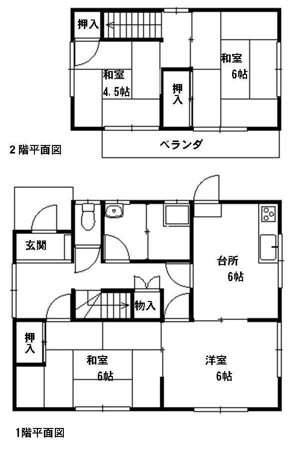 Floor plan. 11,410,000 yen, 4DK + S (storeroom), Land area 341.54 sq m , Building area 89 sq m