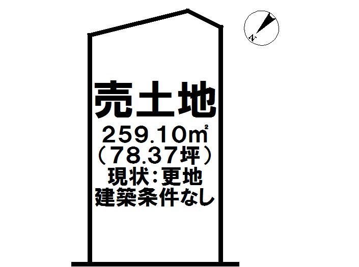 Compartment figure. Land price 7 million yen, Land area 259.1 sq m