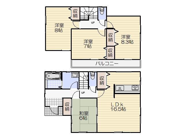 Floor plan. 24,480,000 yen, 4LDK, Land area 260.2 sq m , Building area 105.98 sq m