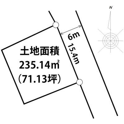 Compartment figure. Land price 3.6 million yen, Land area 235.14 sq m Floor