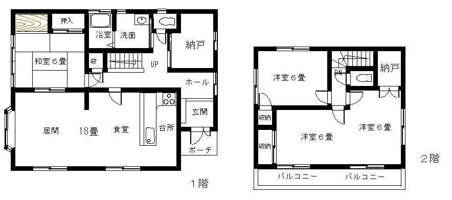 Floor plan. 14.7 million yen, 4LDK + S (storeroom), Land area 378.56 sq m , Building area 107.5 sq m