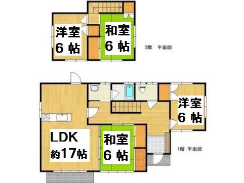Floor plan. 10.9 million yen, 4LDK, Land area 292.21 sq m , Building area 111.45 sq m