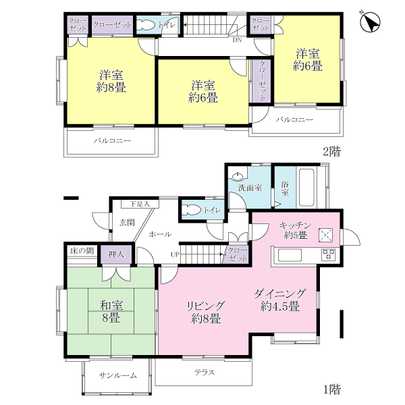 Floor plan. Bright floor plan of the total room southwestward