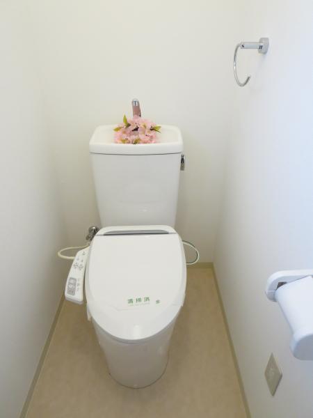 Toilet. Winter is also a comfortable warmth. Brand new Warm water washing toilet