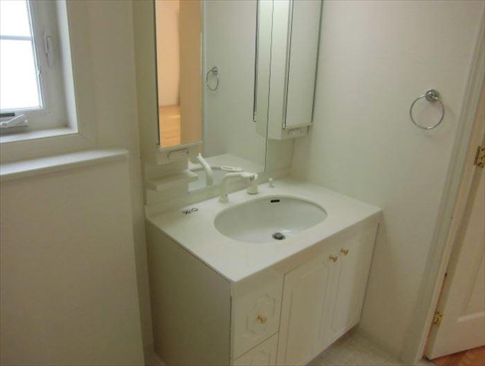 Wash basin, toilet. Washstand easy-to-use