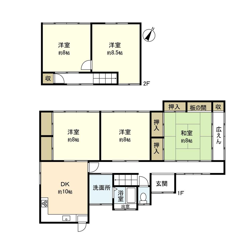 Floor plan. 12.8 million yen, 5DK, Land area 353.77 sq m , Building area 140.98 sq m
