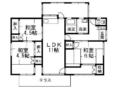 Floor plan. 9 million yen, 3LDK, Land area 298.16 sq m , Building area 70.15 sq m