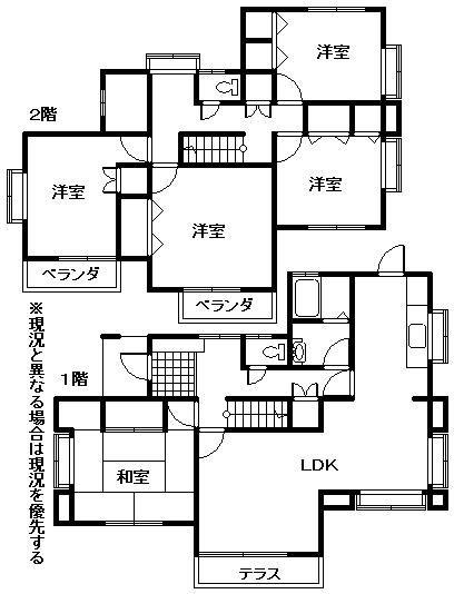 Floor plan. 15.8 million yen, 5LDK, Land area 324.2 sq m , Building area 119.24 sq m