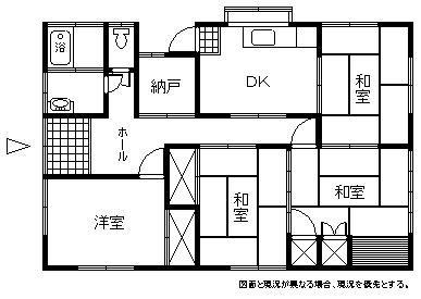 Floor plan. 6.5 million yen, 4DK + S (storeroom), Land area 177.61 sq m , Building area 85.73 sq m