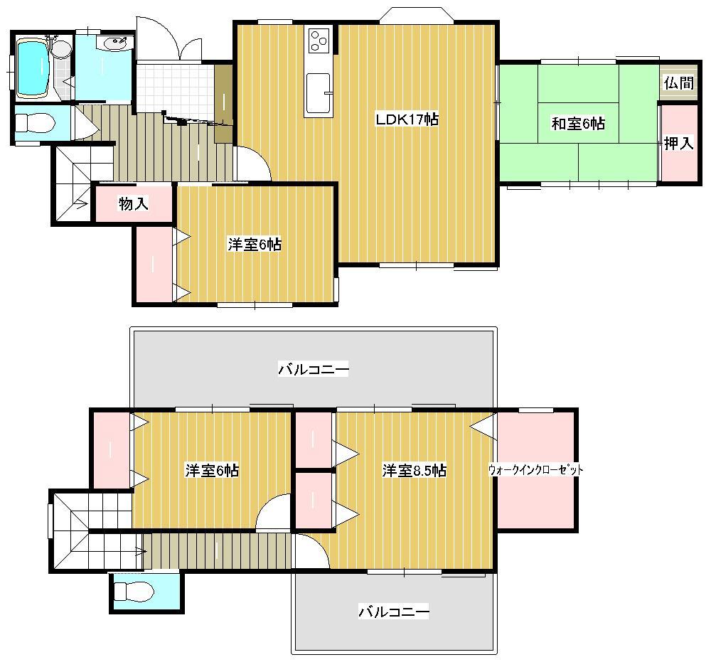 Floor plan. 12.9 million yen, 4LDK, Land area 131.12 sq m , Building area 113.03 sq m