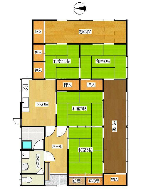 Floor plan. 8.3 million yen, 4DK, Land area 247.52 sq m , Building area 89.58 sq m