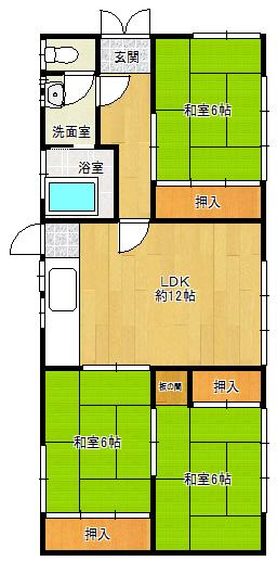 Floor plan. 6.9 million yen, 3LDK, Land area 276.96 sq m , Building area 78.93 sq m