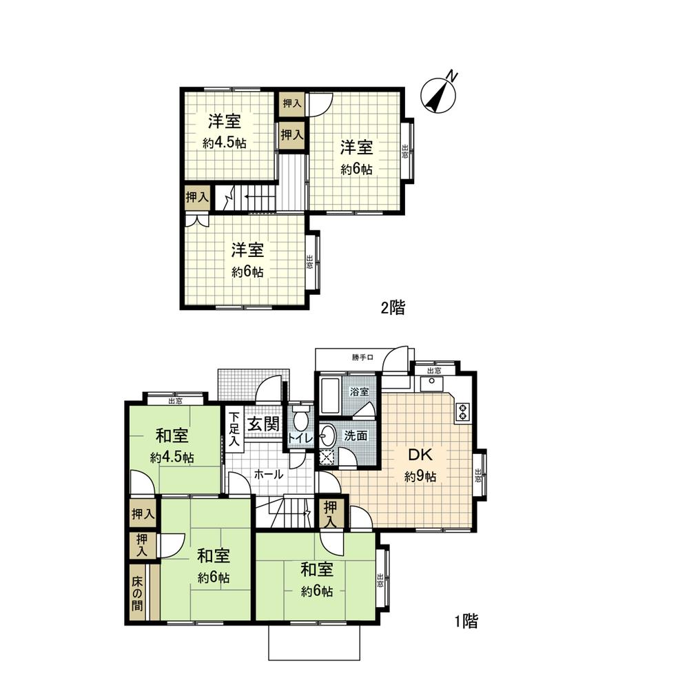 Floor plan. 11.9 million yen, 6DK, Land area 402.67 sq m , Building area 108.51 sq m