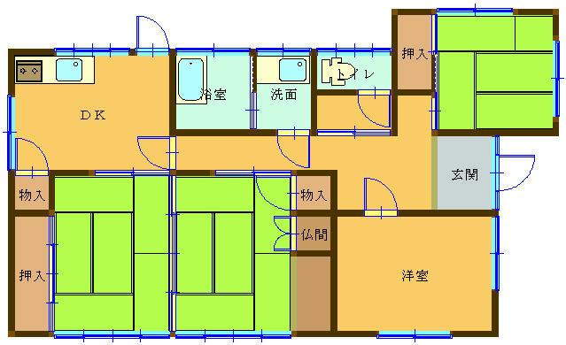 Floor plan. 4.8 million yen, 4DK, Land area 426.48 sq m , Building area 82.08 sq m