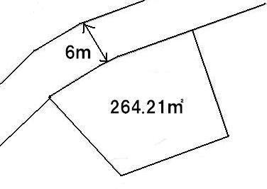 Compartment figure. Land price 9 million yen, Land area 264.21 sq m