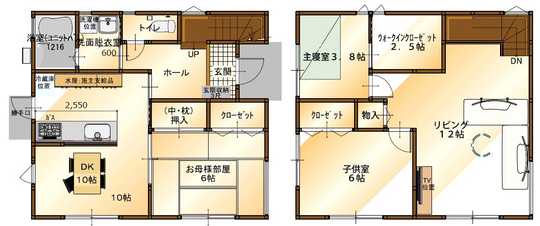 Compartment figure. Land price 8.8 million yen, Land area 213.88 sq m