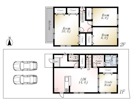 Floor plan. (No. 7 locations), Price 18.9 million yen, 4LDK, Land area 138.04 sq m , Building area 99.36 sq m