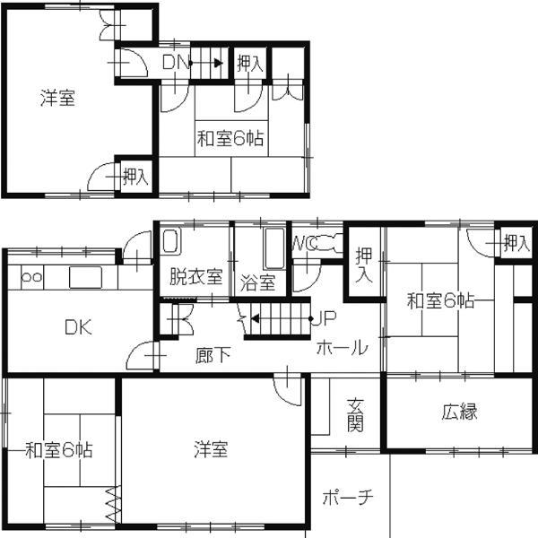 Floor plan. 12.8 million yen, 5DK, Land area 284.81 sq m , Building area 117.3 sq m