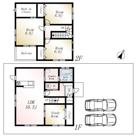 Floor plan. (No. 10 locations), Price 19,980,000 yen, 4LDK, Land area 171.95 sq m , Building area 101.01 sq m
