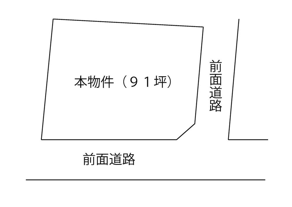 Compartment figure. Land price 4.8 million yen, Land area 302 sq m