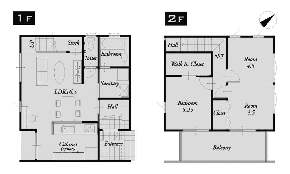 Floor plan. 22 million yen, 3LDK, Land area 226.3 sq m , Room with unsparingly the building area 88.58 sq m fine wood. It has been devised to maximize the ease of use, It is the "real feel wider than the" floor plan boasts.