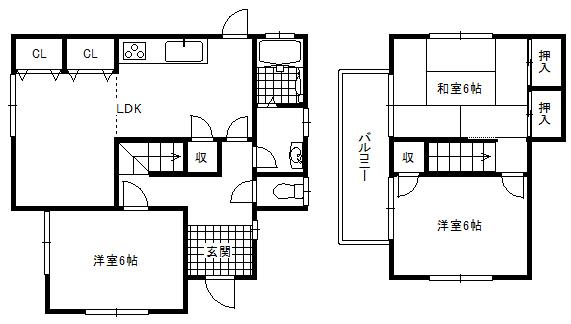 Floor plan. 9.9 million yen, 4DK, Land area 179.05 sq m , Building area 74.38 sq m