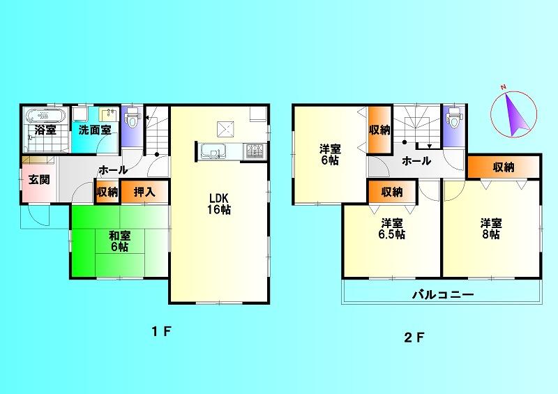 Floor plan. 23,980,000 yen, 4LDK, Land area 182.3 sq m , Building area 104.33 sq m relatively popular is a high floor plan (^_^) /  Living and Japanese-style room is a place that can be used To spacious to release a is usually Tsuzukiai, Has gained support from people of all ages! (^^)!