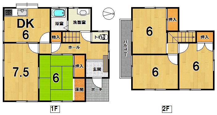 Floor plan. 11.8 million yen, 4LDK, Land area 165.01 sq m , Building area 89.42 sq m