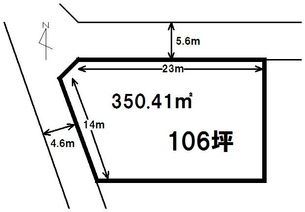 Compartment figure. Land price 10 million yen, Land area 350.41 sq m