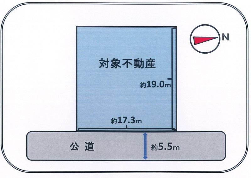 Compartment figure. Land price 16.8 million yen, Land area 330.2 sq m