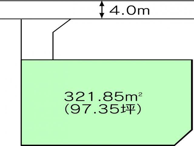 Compartment figure. Land price 6.43 million yen, Land area 321.85 sq m