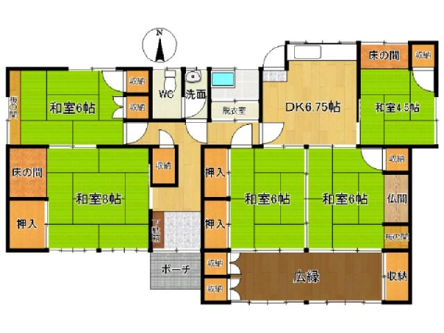 Floor plan. 10.6 million yen, 5DK, Land area 566.41 sq m , Building area 99.7 sq m