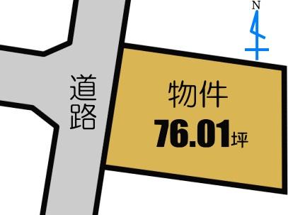 Compartment figure. Land price 8.5 million yen, Land area 251.3 sq m