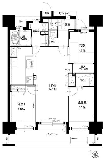 Floor: 3LDK, the area occupied: 75.7 sq m, price: 18 million yen ~ 19,800,000 yen