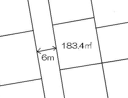 Compartment figure. Land price 5.8 million yen, Land area 183.4 sq m