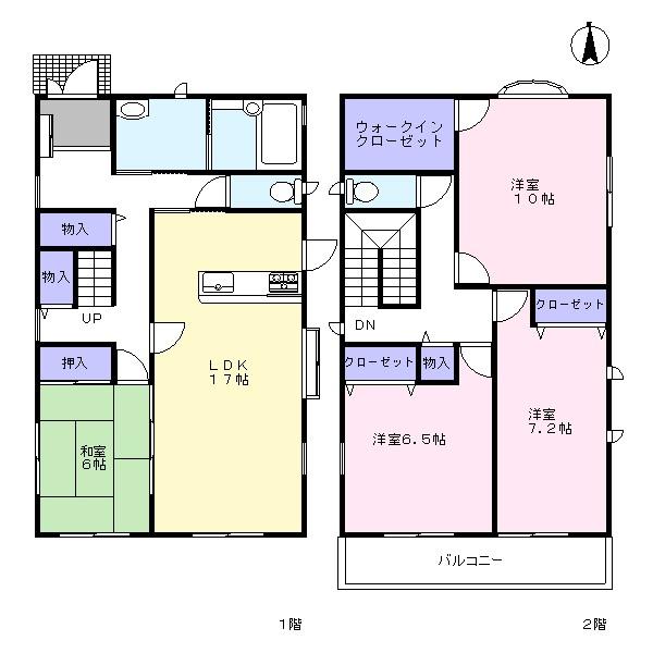 Building plan example (floor plan). Building plan example Building area 131.66 sq m (39.82 square meters) price 22.5 million yen (land ・ building ・ Outside 構費 included)