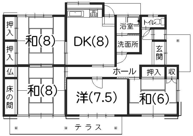 Floor plan. 9.8 million yen, 4DK, Land area 298.72 sq m , Building area 97.47 sq m