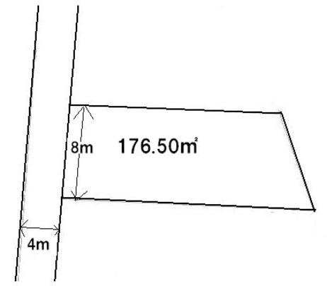 Compartment figure. Land price 2.5 million yen, Land area 176.5 sq m