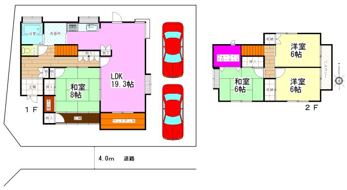 Floor plan. 11,980,000 yen, 4LDK + S (storeroom), Land area 205.07 sq m , Building area 117.23 sq m