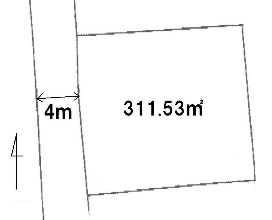 Compartment figure. Land price 7.9 million yen, Land area 311.53 sq m