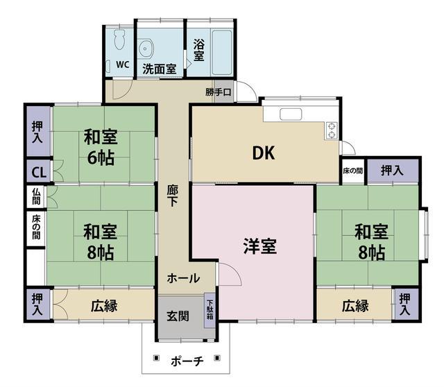 Floor plan. 20,900,000 yen, 3LDK, Land area 528.94 sq m , Building area 123.17 sq m