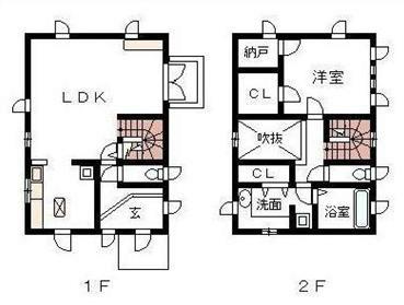 Floor plan. 15.8 million yen, 1LDK+2S, Land area 236.25 sq m , Building area 79.49 sq m